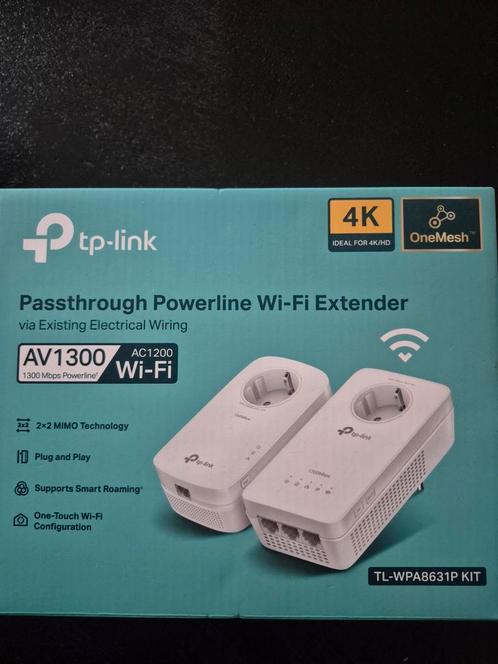 TP-Link AV1300 Powerline WiFi Versterker, Computers en Software, WiFi-versterkers, Zo goed als nieuw, Ophalen