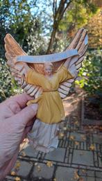 KERSTENGEL  22CM ANTIEK -PRACHTIG GEZICHTJE, Diversen, Kerst, Verzenden, Gebruikt