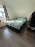 Karlsson boxspring 180x220, Leder, Gebruikt, Zwart, Tweepersoons