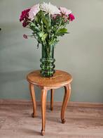 Houten bijzettafel / plantentafel, rond, eiken, Ophalen of Verzenden