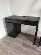 Zwart Bureau met Opbergruimte, Huis en Inrichting, Bureaus, Ophalen, Gebruikt, Bureau