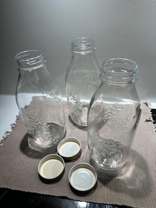 Glazen Flessen 1L Dille Kamille- Zo goed als nieuw, Huis en Inrichting, Keuken | Servies, Zo goed als nieuw, Ophalen