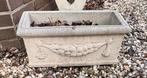 zandsteen plantenbak met guirlande, Tuin en Terras, Ophalen, Steen, Minder dan 30 cm, Minder dan 60 cm