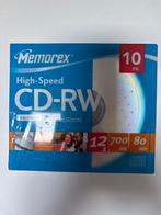 CD - RW 10 stuks Memorex, Ophalen of Verzenden, Nieuw, Cd, Herschrijfbaar