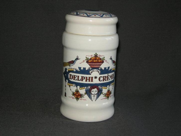 Delft polychroom, apothekerspotje, Antiek en Kunst, Antiek | Keramiek en Aardewerk, Ophalen of Verzenden