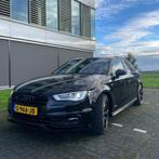 Audi A3 2.0 TDI 135KW SB Quattro AUT 2015 Zwart, Auto's, Audi, 1800 kg, Zwart, 4 cilinders, Leder en Stof