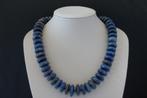 LAPIS LAZULI ketting/oorhanger-set, Verzenden, Zilver, Met edelsteen