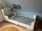 Ikea Busunge Meegroeibed + Matras, Eenpersoons, Wit, 80 cm, Hout