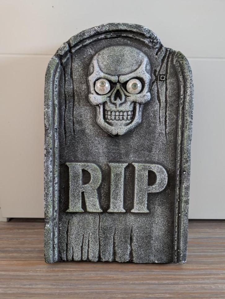 Grafsteen Halloween, Hobby en Vrije tijd, Feestartikelen, Zo goed als nieuw, Versiering, Halloween of Griezel, Ophalen of Verzenden
