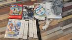 Wii met spellen en 4 controllers, Spelcomputers en Games, Spelcomputers | Nintendo Wii, Ophalen of Verzenden, Gebruikt, Met 3 controllers of meer