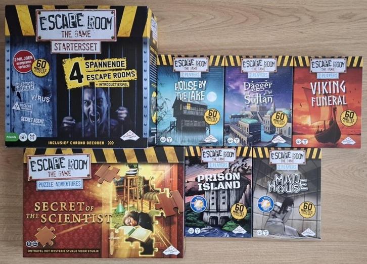 Escaperoom spellen, Hobby en Vrije tijd, Overige Hobby en Vrije tijd, Zo goed als nieuw, Ophalen