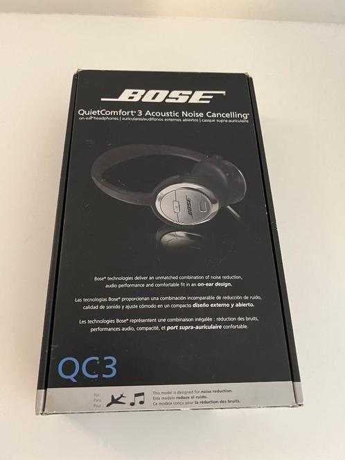 Bose QC3 Noise Canceling hoofdtelefoon, Audio, Tv en Foto, Koptelefoons, Gebruikt, Op oor (supra aural), Overige merken, Draadloos