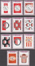 Persoonlijke zegels Ajax, Feijenoord en PSV (11x) postfris, Postzegels en Munten, Postzegels | Nederland, Verzenden, Na 1940, Postfris