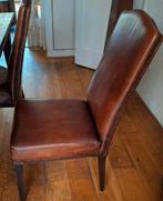 Schapenleren eetkamerstoelen. Zes stuks. Izgs, Huis en Inrichting, Stoelen, Ophalen, ., Leer, .