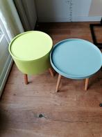 Bijzettafeltjes met opbergruimte, Ophalen, Minder dan 45 cm, Minder dan 55 cm, Rond