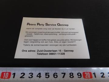 sticker Gennep Peters Party Service Gennep  beschikbaar voor biedingen