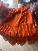 Pakistaanse sharara set, Kleding | Dames, Maat 38/40 (M), Overige typen, Oranje, Ophalen of Verzenden