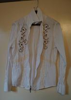 Blouse, met rits (boho) , mooi bewerkte, Ophalen of Verzenden, Zo goed als nieuw, Maat 38/40 (M), Wit
