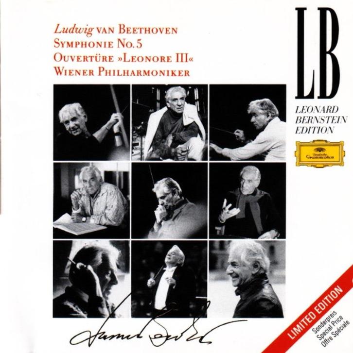 BEETHOVEN Symphonie no. 5 CD BERNSTEIN LB EDITION, Cd's en Dvd's, Cd's | Klassiek, Gebruikt, Orkest of Ballet, Classicisme, Ophalen of Verzenden