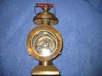 Oude koetslamp van messing, Antiek en Kunst, Antiek | Lampen, Ophalen of Verzenden