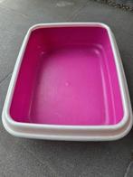 Open kattenbak, donker roze, Ophalen of Verzenden, Gebruikt