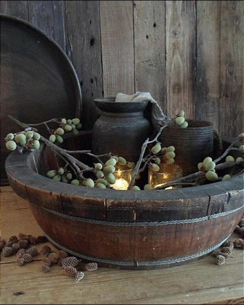 12472 B Oude houten olijfbak XXL, Antiek en Kunst, Antiek | Woonaccessoires, Verzenden