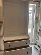 Witte garderobe kast, 50 tot 100 cm, 25 tot 50 cm, Gebruikt, 200 cm of meer