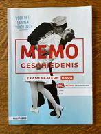 Memo Geschiedenis Examenkatern HAVO, Ophalen of Verzenden, Zo goed als nieuw, Overige niveaus, Nederlands
