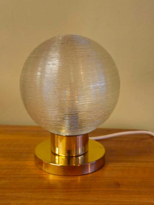 Vintage Doria Bollamp Tafellamp Bureaulamp Lamp Lampje, Huis en Inrichting, Lampen | Tafellampen, Gebruikt, Minder dan 50 cm, Glas