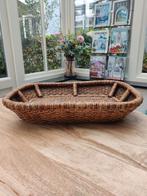 Birma rieten dienblad/ tijdschriften mand, Huis en Inrichting, Ophalen of Verzenden, Zo goed als nieuw, Rechthoekig, Hout