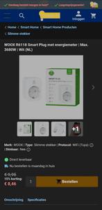 WOOX R6118 Slimme Stekker met Energiemeter, Ophalen of Verzenden