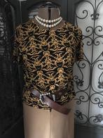 ITALIA BY VERSACE’ PRACHTIG DAMESSHIRT/-TRUITJE MAAT L NIEUW, Kleding | Dames, Verzenden, Zwart, Maat 42/44 (L), Italia By Versace