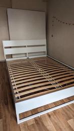 Ikea bed Trysil 160x200, Ophalen, Wit, Tweepersoons, Zo goed als nieuw