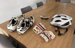 Wielrenschoenen maat 49 bril helm en handschoenen, Fietsen en Brommers, Fietsaccessoires | Fietshelmen, Ophalen of Verzenden, Zo goed als nieuw