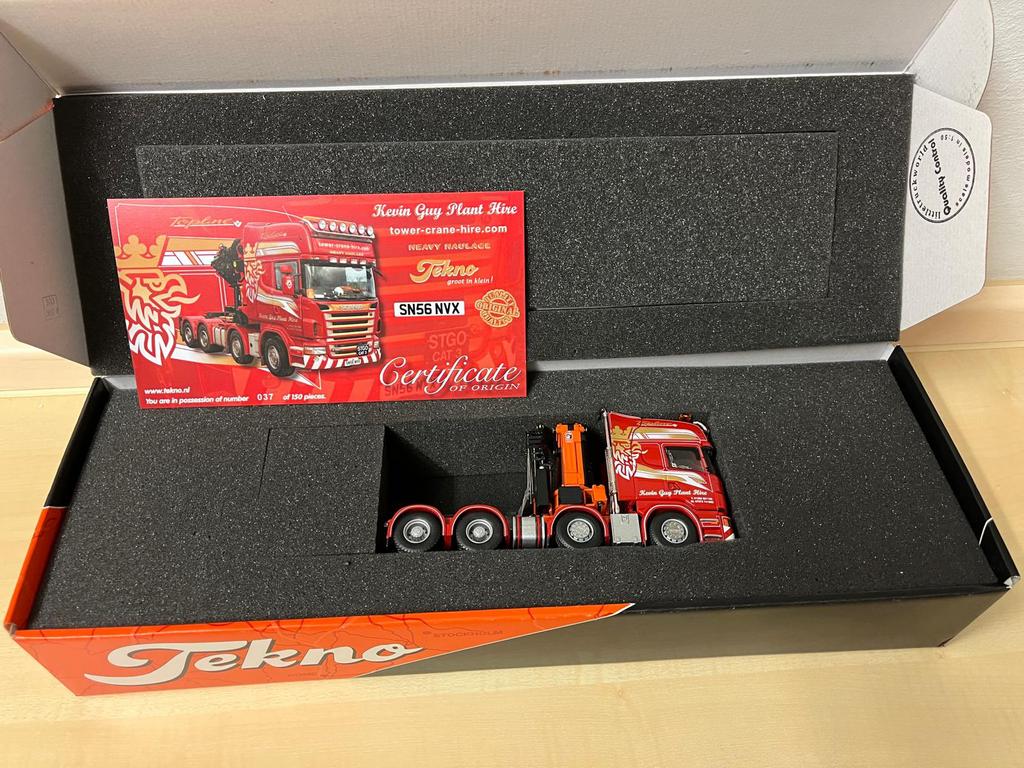 Tekno 1:50 Kevin Guy Scania R, Ophalen of Verzenden, Nieuw, Bus of Vrachtwagen, Tekno