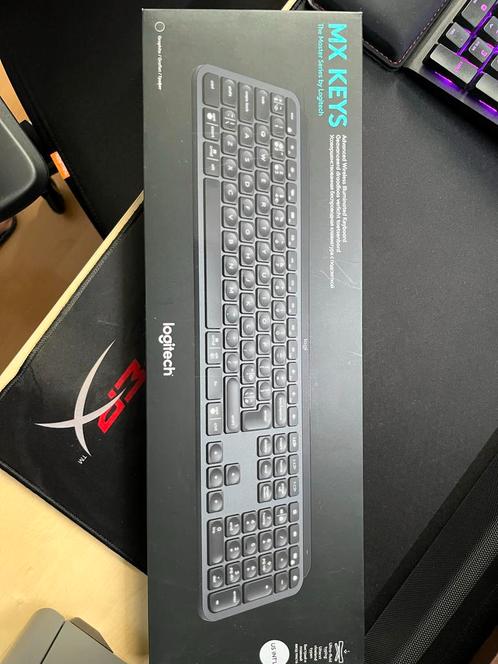 Logitech MX Keys - Draadloos Toetsenbord - Nieuw!, Computers en Software, Toetsenborden, Nieuw, Qwerty, Draadloos, Multimediatoetsen