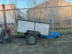 Handig robuust aanhangertje / surfkar / bagagewagen te koop, Ophalen, Gebruikt, Hout