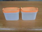 Tupperware 2 ovale bak bussen 1.1L met doseer deksel nr 4., Huis en Inrichting, Keuken | Tupperware, Ophalen of Verzenden, Overige typen