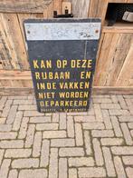 Vintage wegwijzer bord politie, Reclamebord, Gebruikt, Ophalen of Verzenden