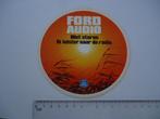 sticker oud FORD AUDIO auto oldtimer groot taunus escort, Verzenden, Zo goed als nieuw, Bedrijf of Vereniging