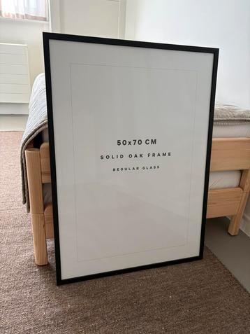 Zwart eikenhouten frame (50x70) beschikbaar voor biedingen
