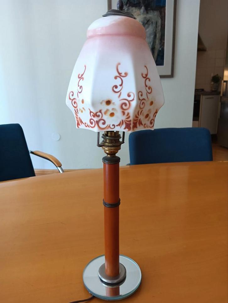 Romantisch sfeervol antiek Engels schemerlampje, Antiek en Kunst, Antiek | Lampen, Ophalen