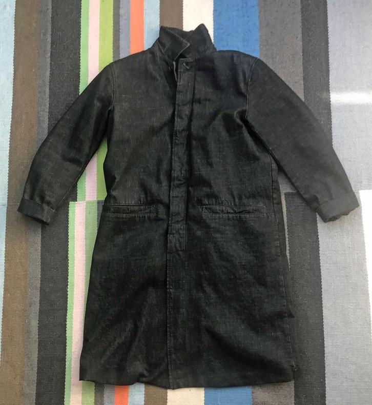 Lange Denim jas Zara x Studio Nicholson, Kleding | Heren, Jassen | Winter, Zo goed als nieuw, Maat 48/50 (M), Zwart, Ophalen of Verzenden