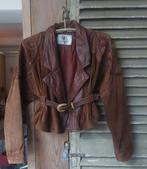 Vintage leren jas jaren ‘80 – bruin – Leathertex, Maat 38/40 (M), Leathertex, Bruin, .