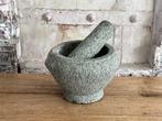 Vijzel met stamper - tjobek Ø 16cm, 11cm hoog, Ophalen of Verzenden