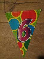 Vlaggenlijn 6 jaar, Ophalen of Verzenden, Zo goed als nieuw, Versiering, Verjaardag