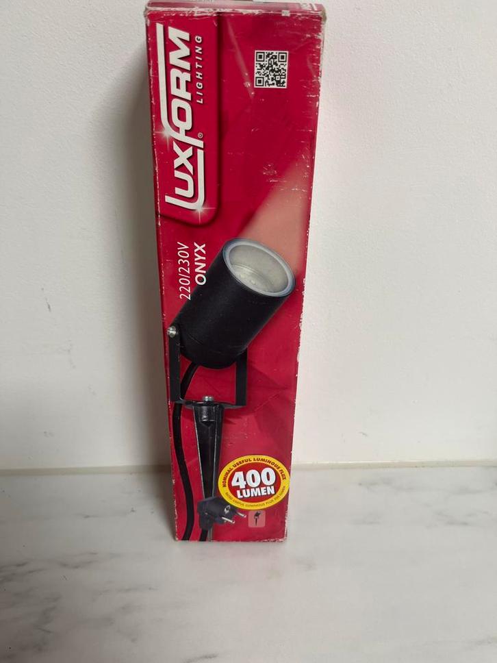 NIEUW LED Tuinspot Luxform Onyx zwart LUX9500D, Tuin en Terras, Buitenverlichting, Nieuw, Spots, IJzer, Minder dan 50 watt, Netvoeding