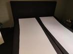 Boxspring- bed, Ophalen, Zwart, Tweepersoons, Zo goed als nieuw