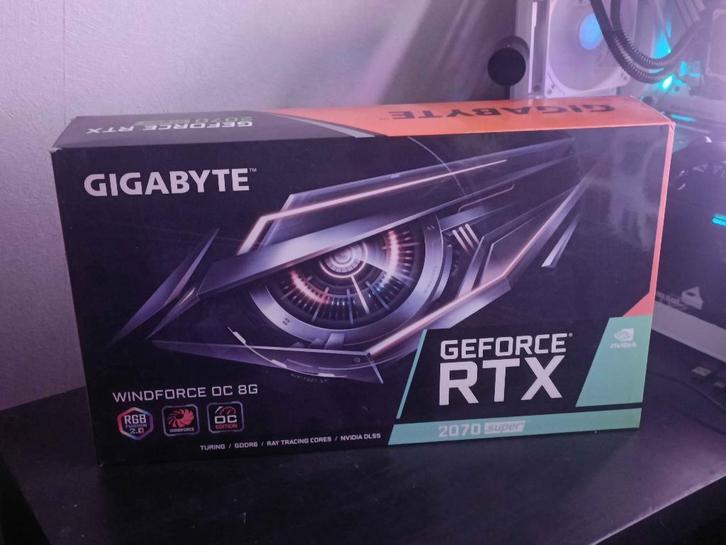 Gigabyte RTX 2070 Super Windforce OC 8GB + extras, Computers en Software, Videokaarten, Zo goed als nieuw, Nvidia, PCI-Express 3.0