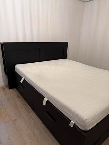 Ikea Brimnes bed 160 x 200 zwart 